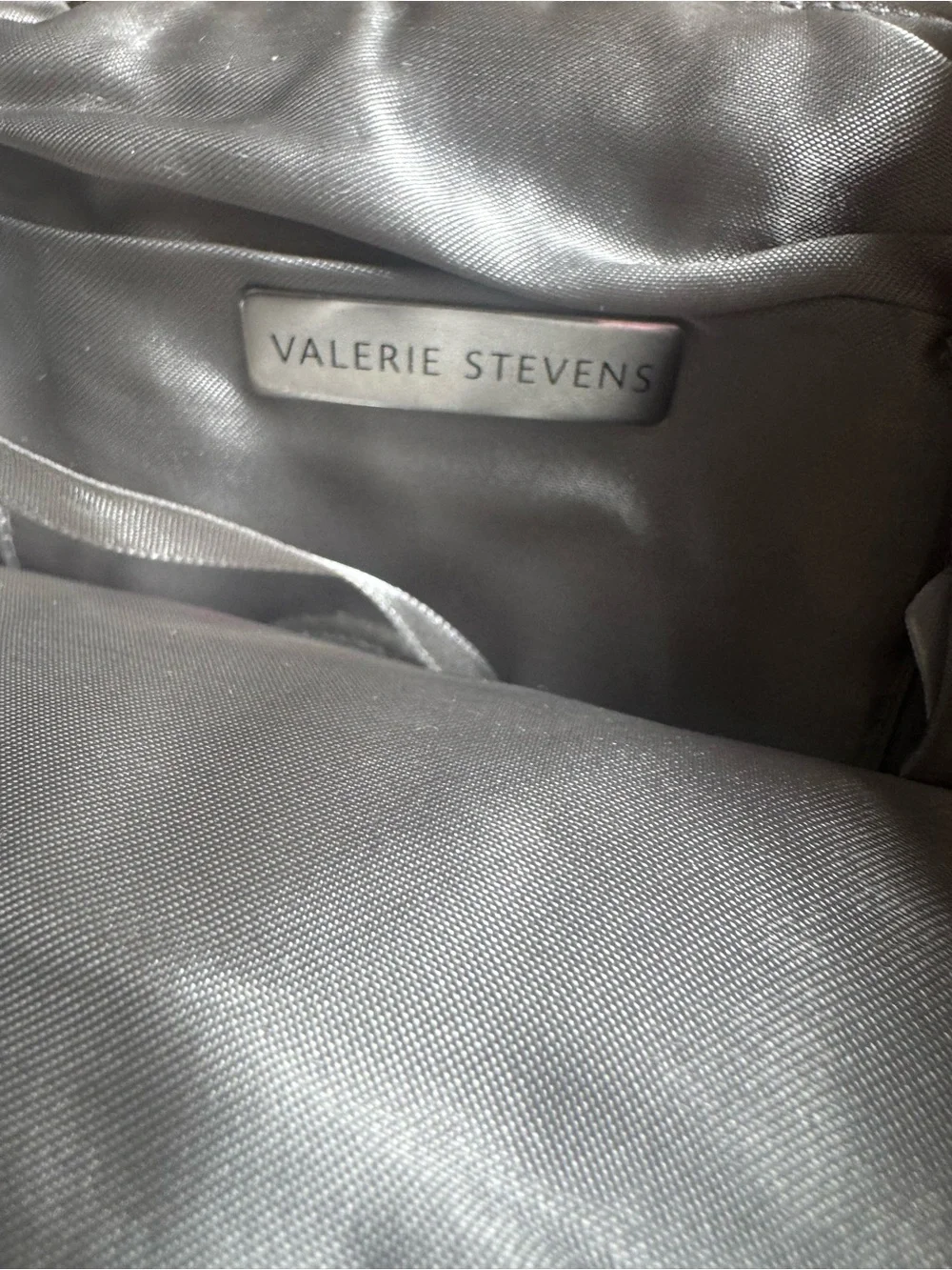 Vintage Valerie Steven’s silver beaded bag, EUC - Picture 3 of 4